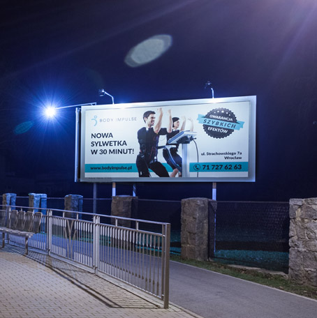 Billboard EURO18<br />6x3m<br />widok nocny